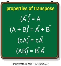 4 Transpose matrix Images, Stock Photos & Vectors | Shutterstock