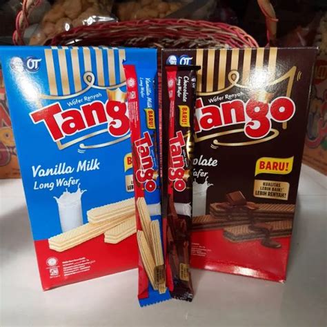 Wafer Tango Vanila Cokelat Strawberry 7 Gram 1 Box Isi 20 Pcs X7