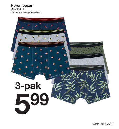 Heren Boxer 3 Pak Aanbieding Bij Zeeman 1Folders Nl