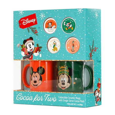 Amazon Disney Hot Chocolate Cocoa For Two Gift Set With Mickey And Minnie Chrismtas Mugs