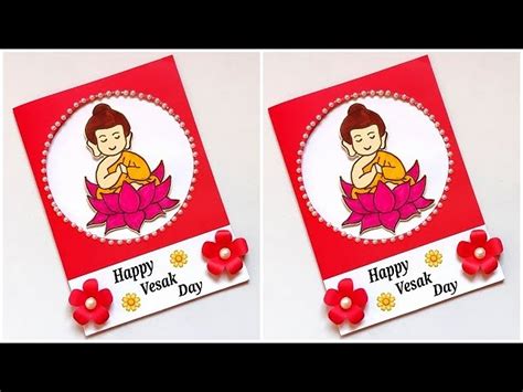 Happy Vesak Day Card Ideas 2022 Vesak Card Nirmana Diy Vesak