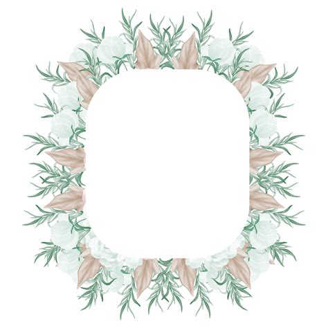 Beautiful Watercolor Floral Wreath Frame Watercolor Floral Wreath