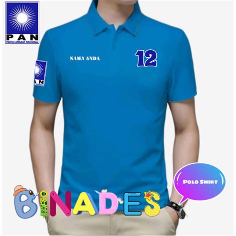 Jual Jual Kaos Kerah Model Polo Partai Pan Partai Amanat Nasional