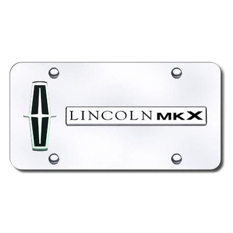 Autogold D Mkx V B Cc Chrome License Plate With Black Chrome Mkx