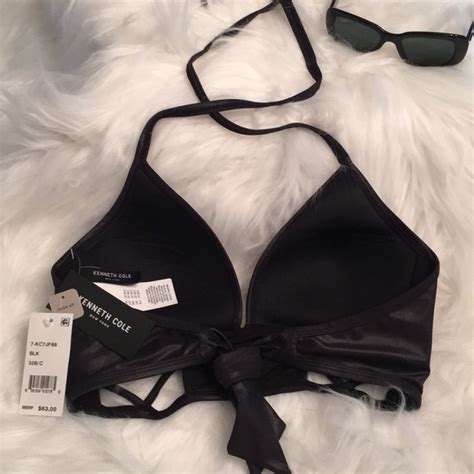 Kenneth Cole Swim Nwt Kenneth Cole Womens Metallic Bikini Top Poshmark