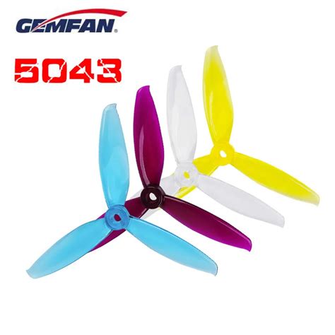 Gemfan 5043 5inch 3 Blade Tri Blade CW CCW Propeller Prop Compatible