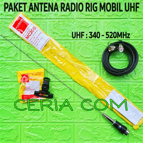 Jual PAKET ANTENA RIG UHF MC200 ANTENNA RADIO RIG MOBIL UHF MC200 UHF