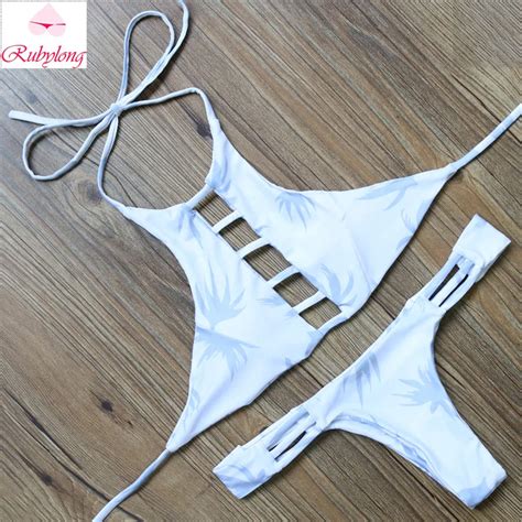 New Arrival Halter Bandage Sexy Bikini High Neck Hot Thongs Bikini Sets