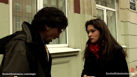 Bound Hairy Brunette Dp Banged