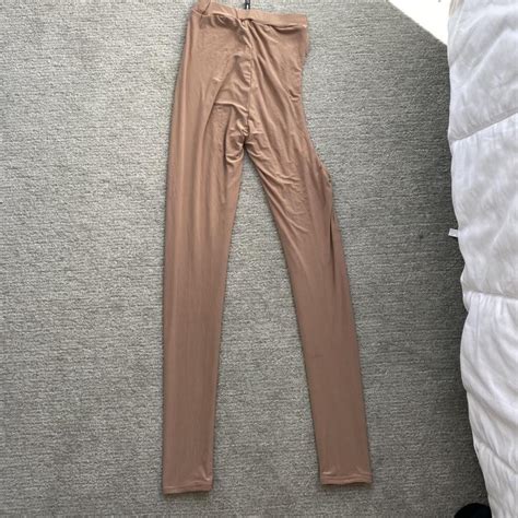 AMAZING Cream Tan Skin Tone Nude Cut Out Leggings Depop