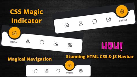 Magic Navigation Menu Indicator Using HTML CSS And JavaScript Cure