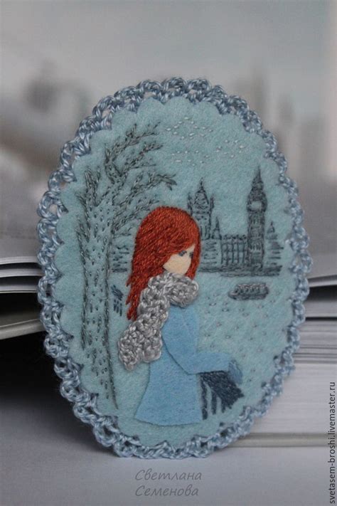 Купить или заказать Здравствуй, Лондон! Брошь фетровая в интернет ...