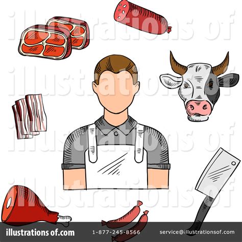 Butcher Clipart Illustration By Vector Tradition Sm