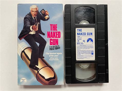 The Naked Gun VHS Video Cassette Tape Tested Working Leslie Nielson Vintage Comedy Film Etsy