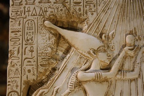 Wall And Shelf Plaque Aten Atenism Ra Akhenaten Sun Sky God