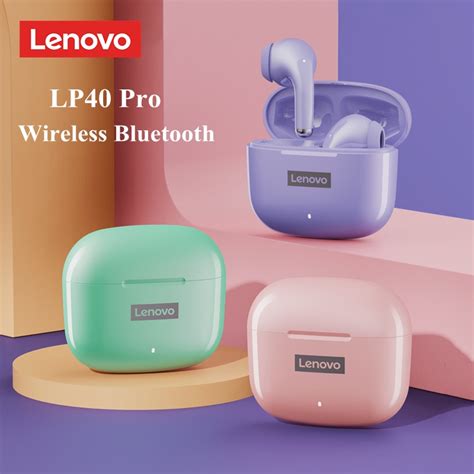 Lenovo LP40 PRO And LP40 IPX5 True Wireless Earphones Bluetooth 5 1 TWS