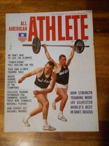 All American Athlete Bodybuilding Muscle Magazine Weightlifter 7 64 Ebay