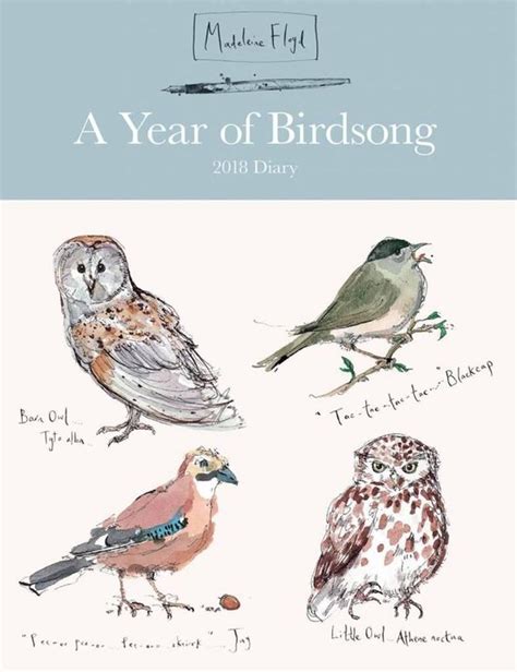 Madeleine Floyd Year Of Birdsong Desk Agenda 2018 Bol