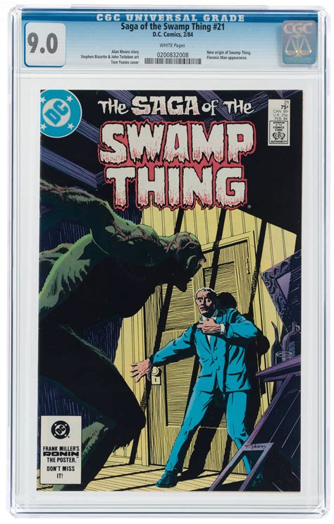 Hake S SAGA OF THE SWAMP THING 21 FEBRUARY 1984 CGC 9 0 VF NM