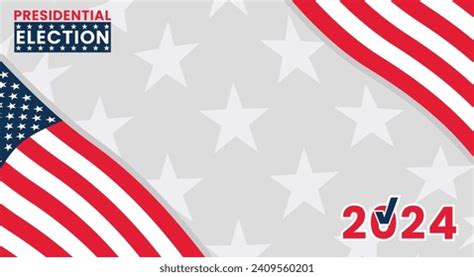 Presidential Election 2024 Background Design Template Stock Vector ...