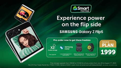 Samsung Galaxy Z Flip 5 Smart Postpaid Plans | NoypiGeeks