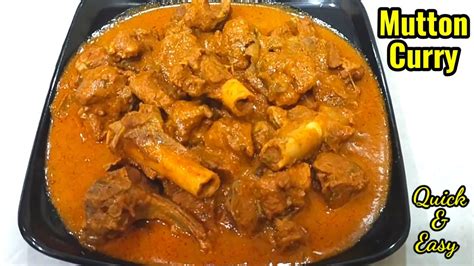 Easy Mutton Curry Recipe Quick Delicious Mutton Curry In Pressure