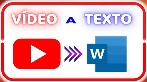 Cómo TRANSCRIBIR un Video de Youtube a Word Pasar un Video a Texto