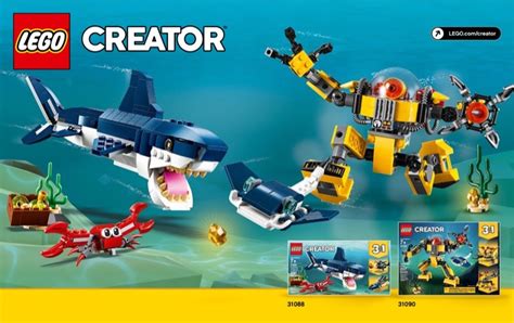 LEGO 31086 Futuristic Flyer Instructions, Creator - 3 in 1