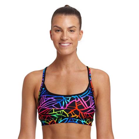 Funkita Rainbow Web Bikini Top Multicolor Swiminn
