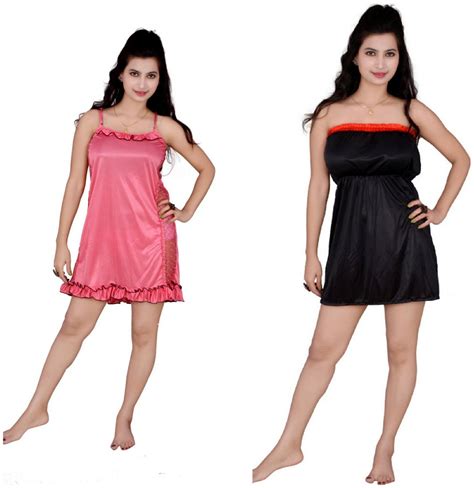 Buy Mona Hot Sexy Babydoll Nighty Pack Of Two Online At Low Prices In India Paytmmall