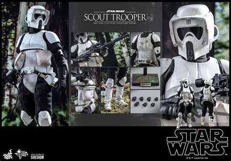 Star Wars The Return Of The Jedi Scout Trooper Collectible Figure Hot Toys ToyWiz