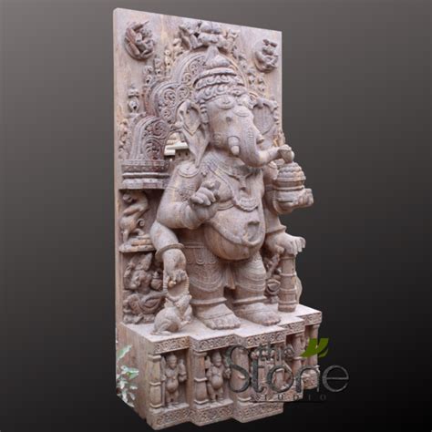 Buy Big Ganapati Murti In Standing Mudra Ft The Stone Studio