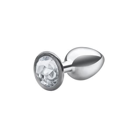 Plug Anal P Cônico Metalizado Pedra Sexy Fantasy Cores