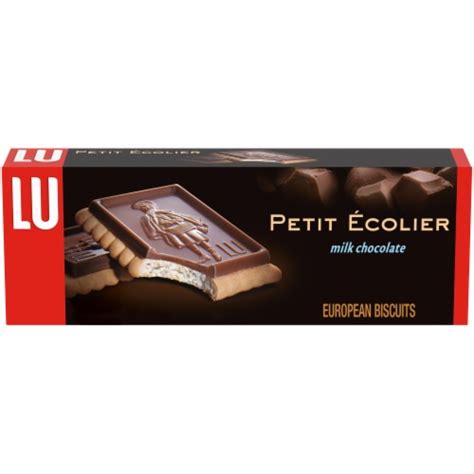 Lu Petit Ecolier European Milk Chocolate Biscuit Cookies, 5.29 oz ...