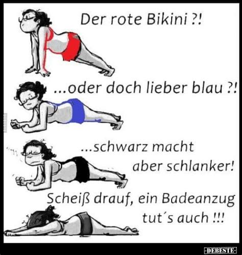 Der Rote Bikini Oder Doch Lieber Blau Schwarz Macht Aber