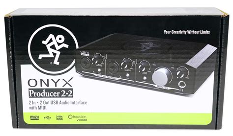 Mackie Onyx Producer 2.2 2x2 USB Audio MIDI Recording Studio Interface ...