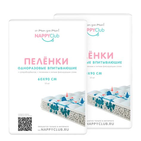Набор пеленок одноразовых 60х90 (2 упаковки)
