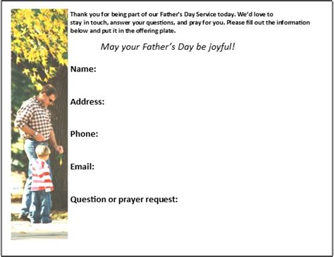 Make the most of your Father’s Day Connection Cards | Effective Church ...