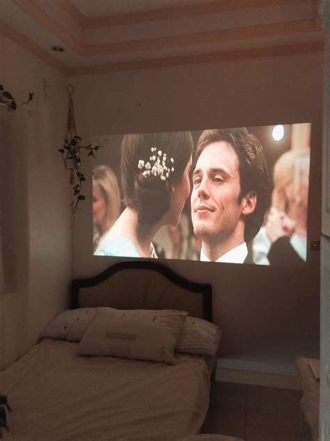 Bedroom projector | Projector in bedroom, Aesthetic bedroom, Bedroom