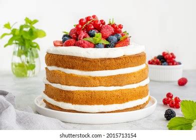 Naked Vanilla Cake Images Stock Photos Vectors Shutterstock