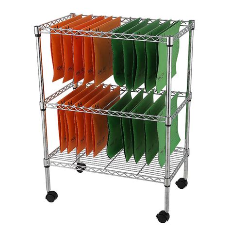 office  tier rolling file cart  wheels
