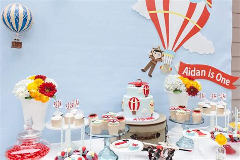Hot Air Balloon Inspired Birthday Birthday Party Ideas Photo Of