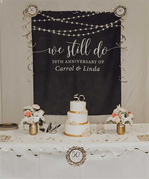 We Still Do Vow Renewal Decor Backdrop Anniversary Party Decorations Wedding Anniversary