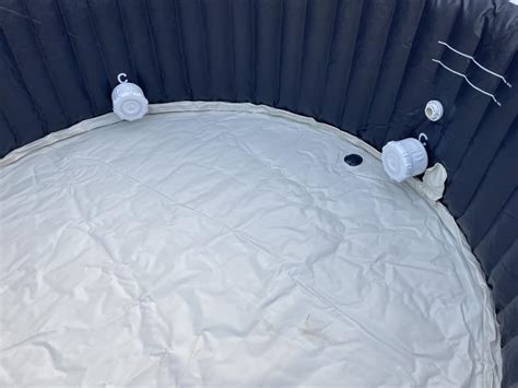 Intex PureSpa Plus 6 Person Inflatable Round Hot Tub Set With 170 AirJets Blue Macy S