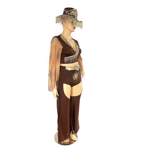 Brown and Gold Cowgirl Sheriff Costume – L'Amour Le Allure