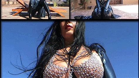 Latex Chains Blowjob Handjob With Rubber Gloves Fuck My Nasty Mouth Cum On My Chain Tits