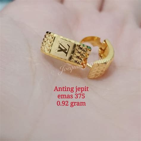 jual anting jepit model lv shopee indonesia
