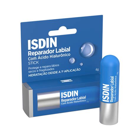 Protetor Labial Com Ácido Hialurônico - ISDIN REPARADOR PROTETOR LABIAL COM ACIDO HIALURONICO 4GR STICK - Preço ...