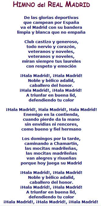 Primer Himno Real Madrid Audio Mp Y V Deo