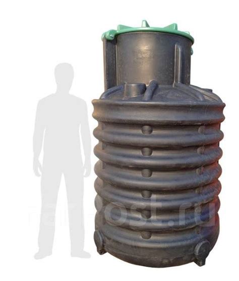 Кессон для скважины, емкость для воды, для заглубления в грунт 2000л ...